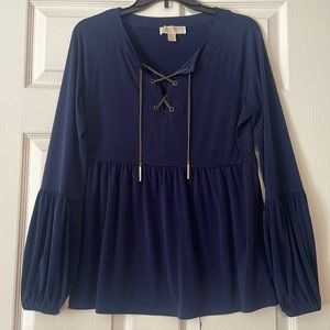 Michael Kors babydoll top with chain